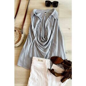 FREE PEOPLE Meet Your Match Cowl Tank Sz L